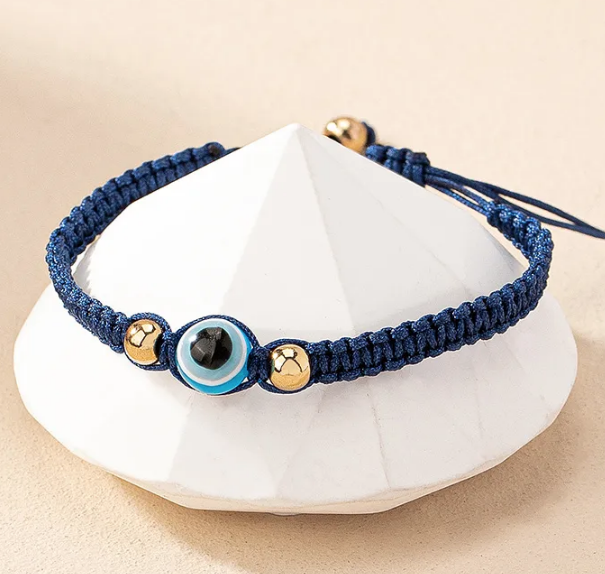 Round Eye Rope Beaded Knitting Bracelets