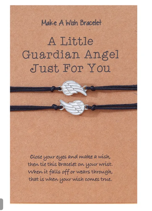 Angel Wings Alloy Nylon Epoxy Plating Gold Plated Rhodium Plated Couple Bracelets